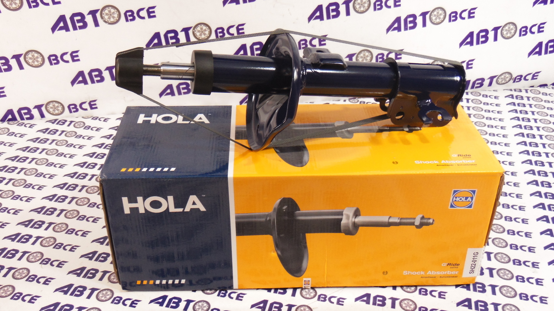Амортизатор передний (стойка в сборе) правый Aveo1-2-3 (газомасляный) HOLA